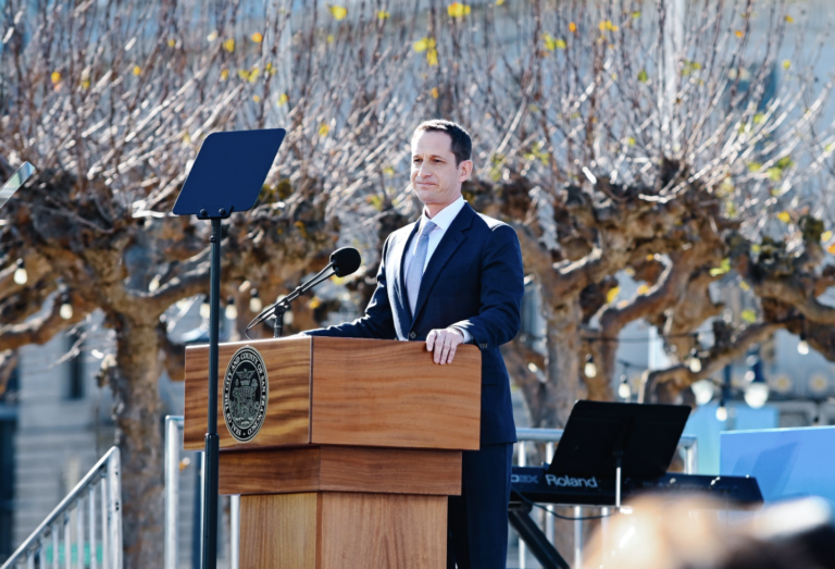 Lurie gives an inaugural address that is almost entirely about drugs and crime